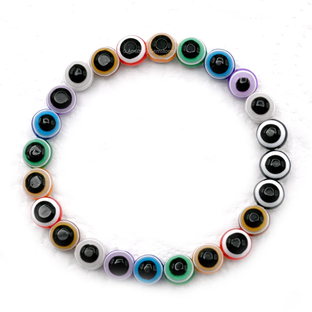 Multi Evil Eye Bracelet (1 By 1 Beads)