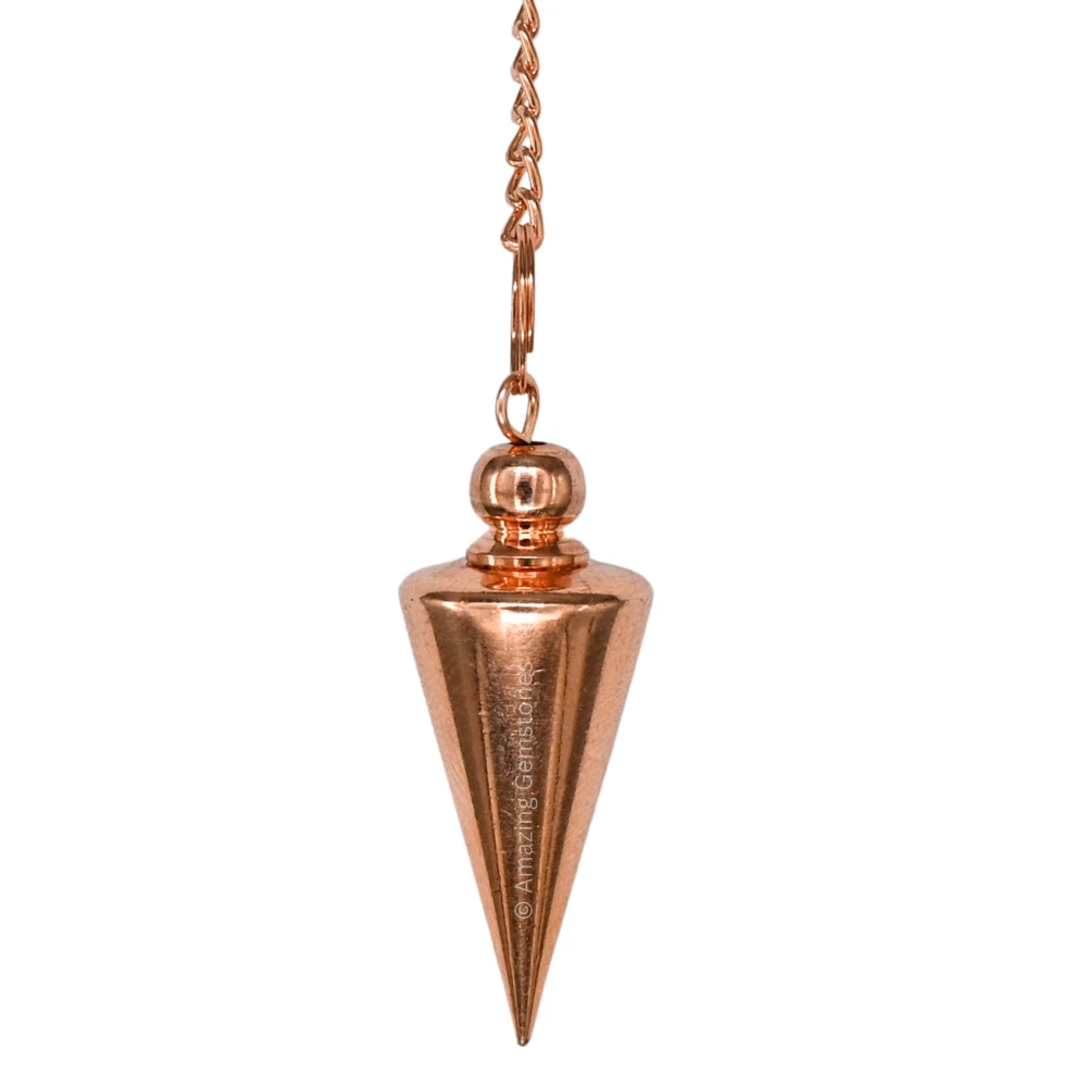 Copper Metal Pendulum - Copper Cone with Ball Head (MP86)