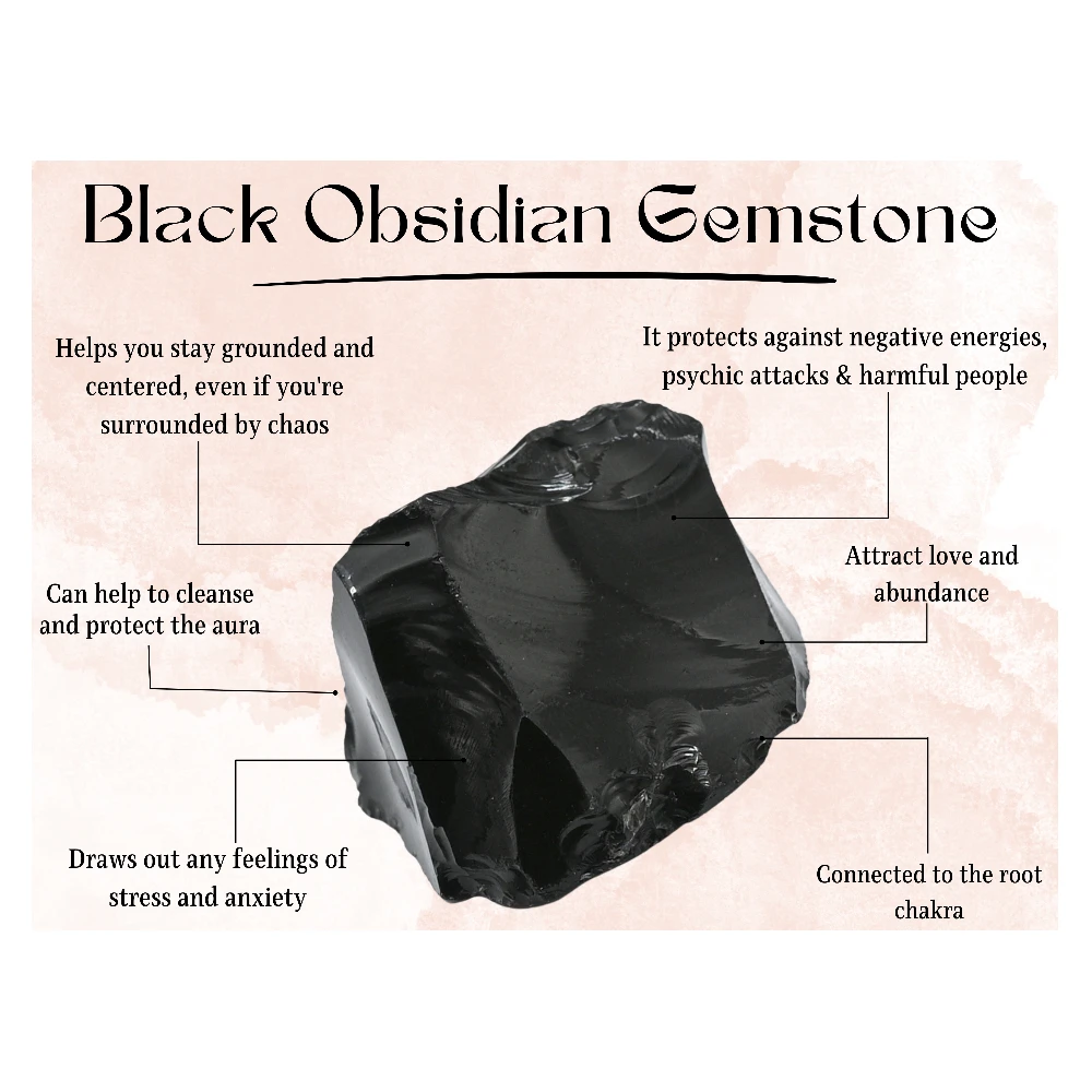 Black Obsidian Necklace - Double Point Pencil (Silver)
