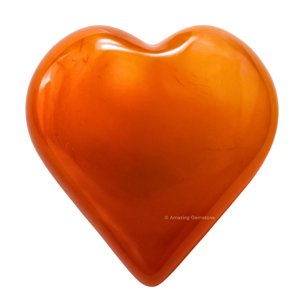 Red Onyx Agate Heart