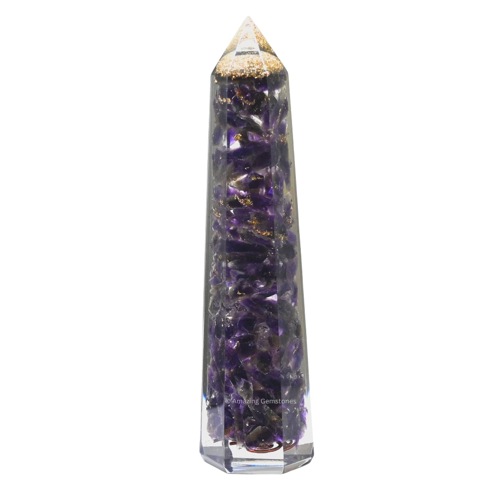 Amethyst Orgone Tower (4.5 Inch)