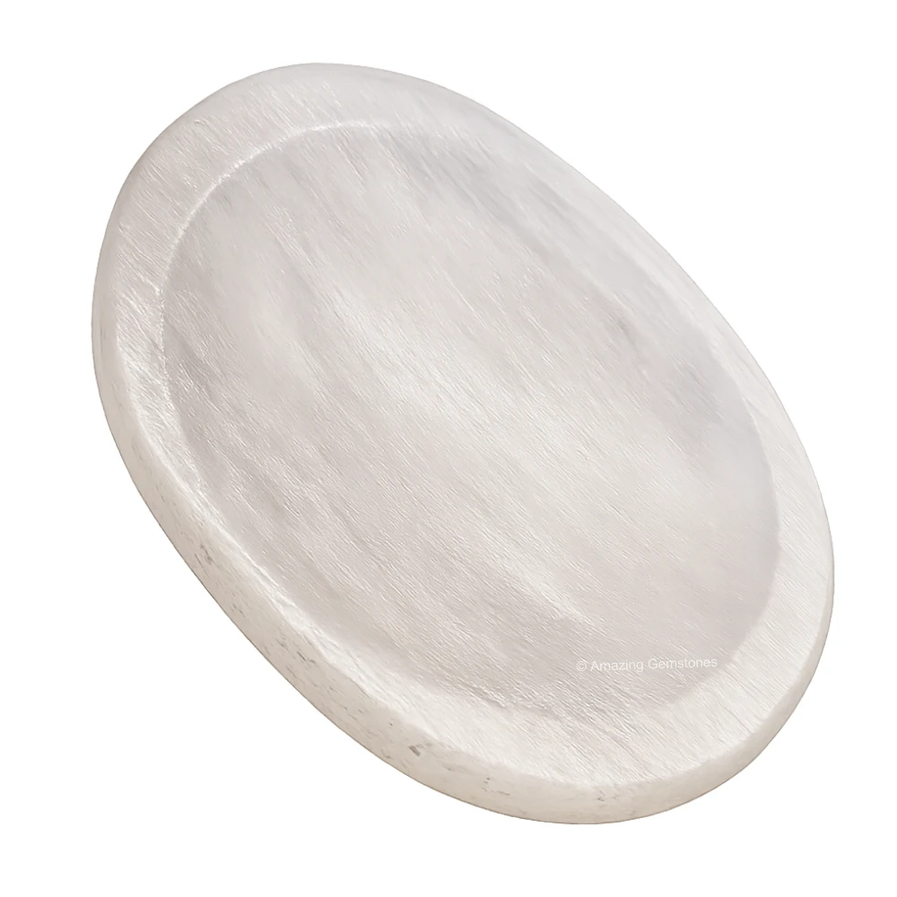 Selenite Worry Stone