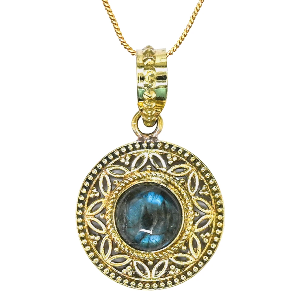 Labradorite Bead Necklace Premium
