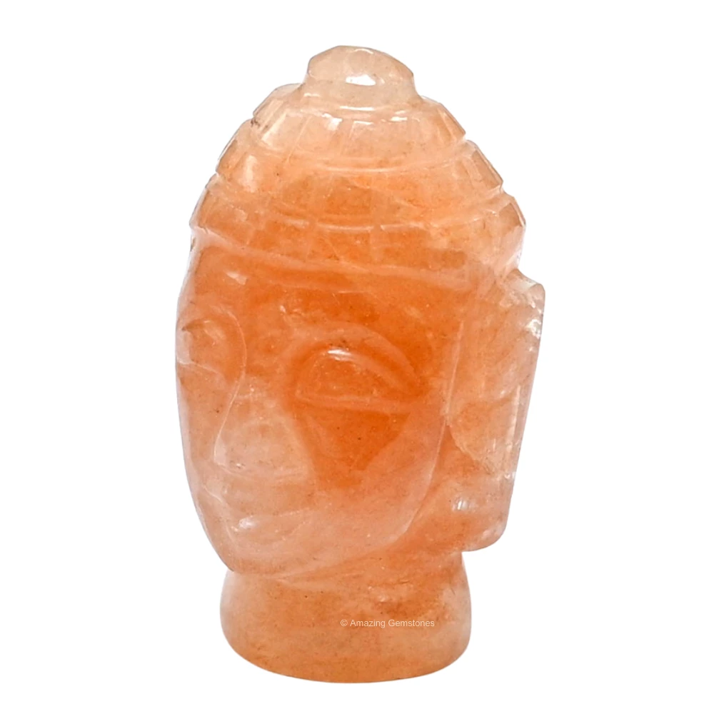 Red Aventurine Buddha Head