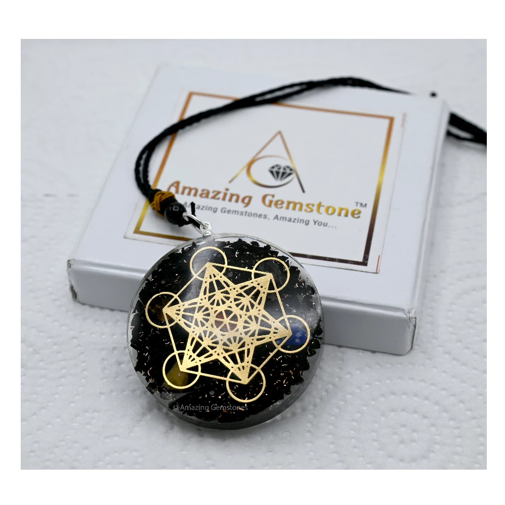 Shungite Orgone Necklace - Metatron