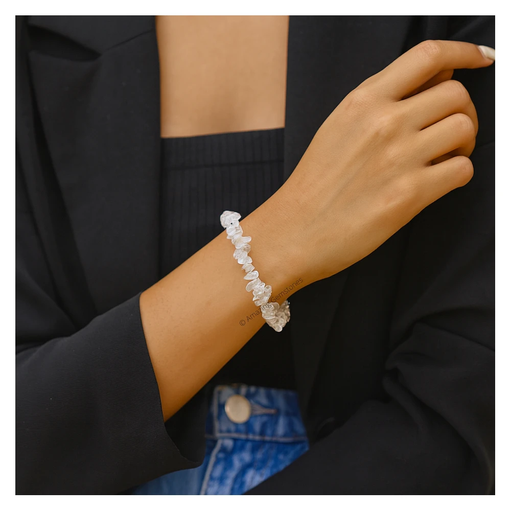 Clear Quartz Chips Bracelet