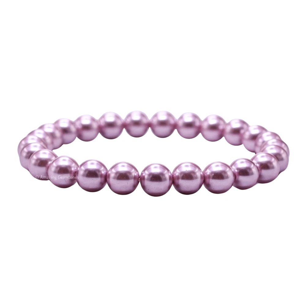 Pink Pearl Bracelet (Strechable)