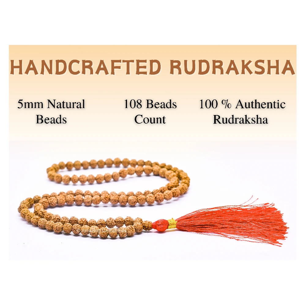 5mm Rudraksha Mala (Without Knot)