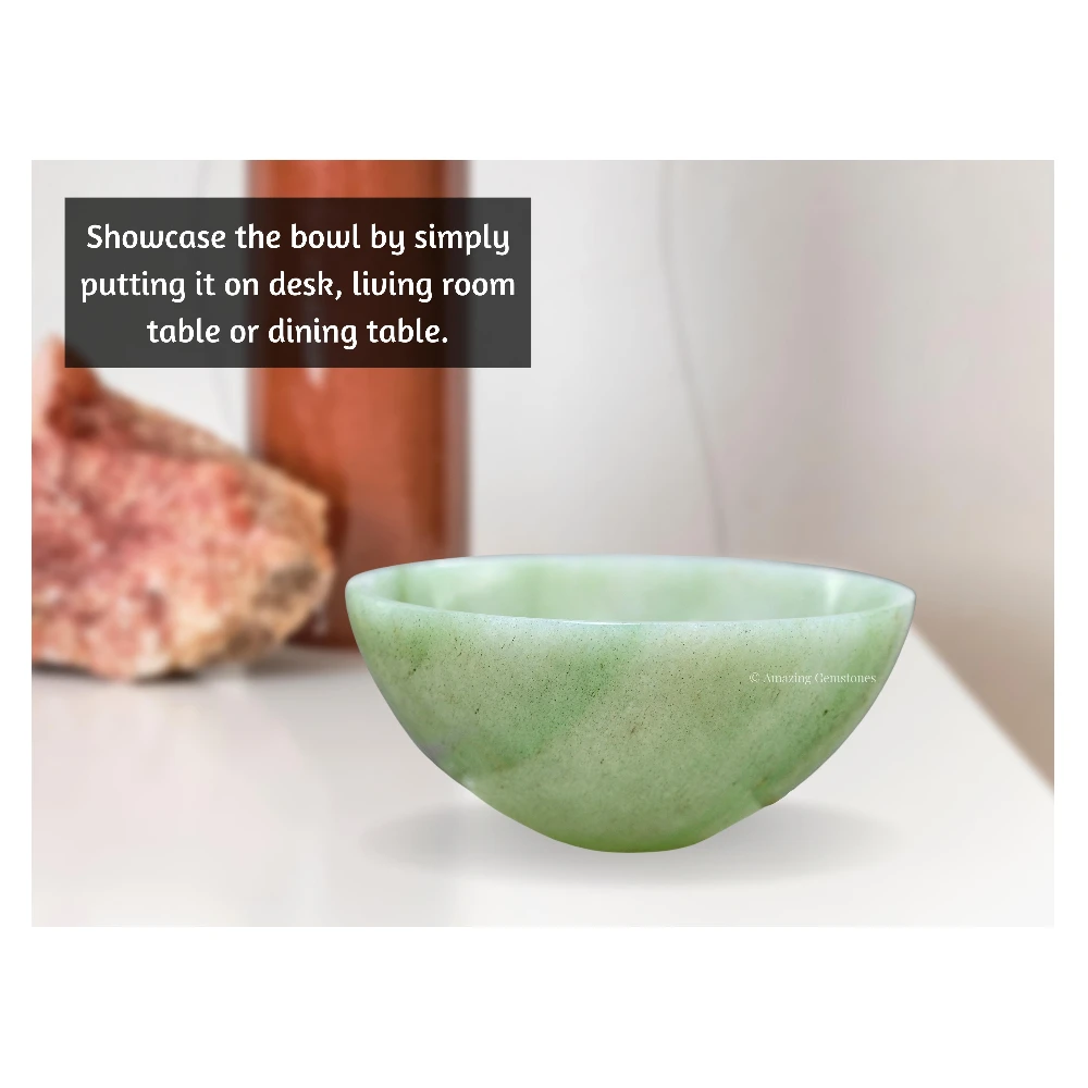 Green Aventurine Crystal Bowl - 2 Inch