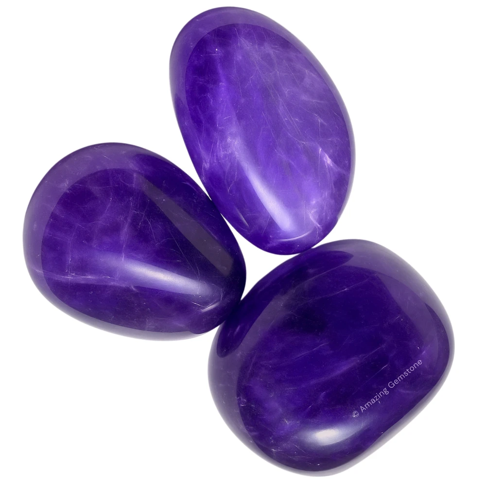 Tumbled Amethyst Crystals Stones (1 oz)