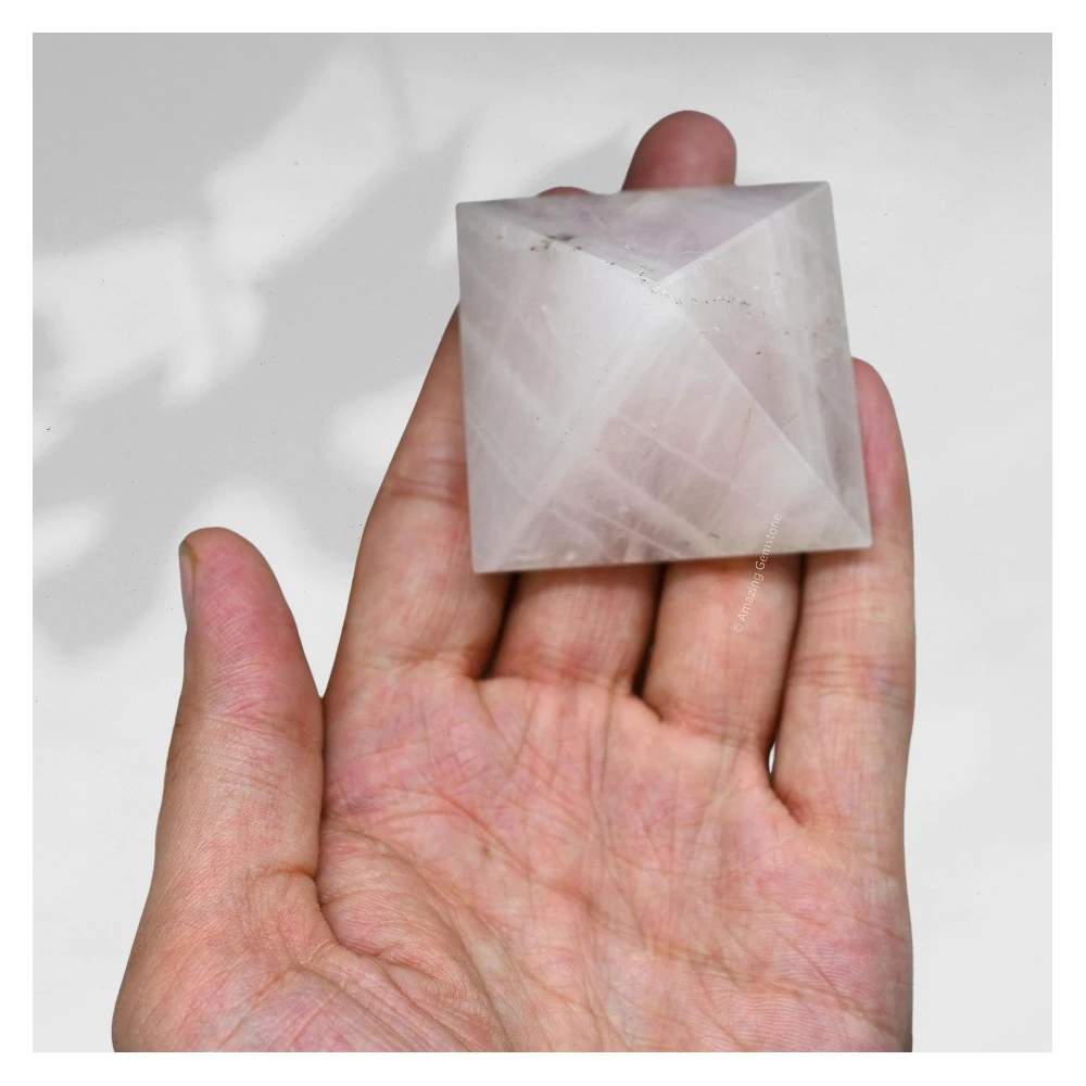 Rose Quartz Pyramid (2 Inch)