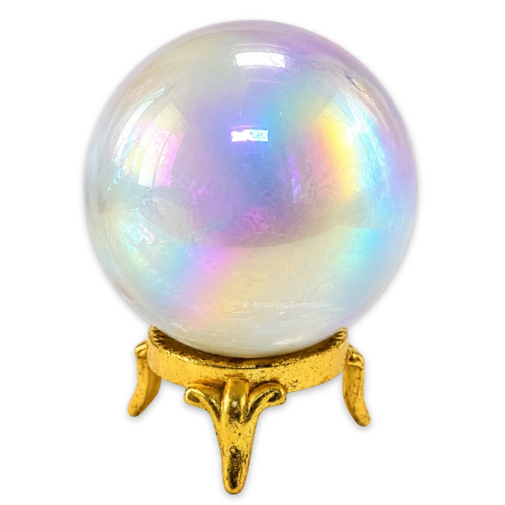 Angel Aura Quartz Sphere (1.5 Inch)