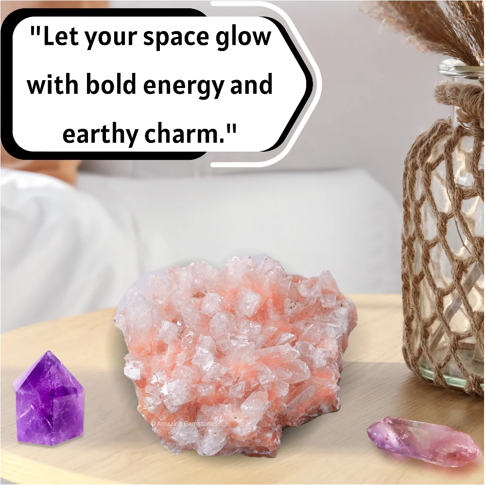 Pink Heulandite Crystal Mineral Specimen (Small)