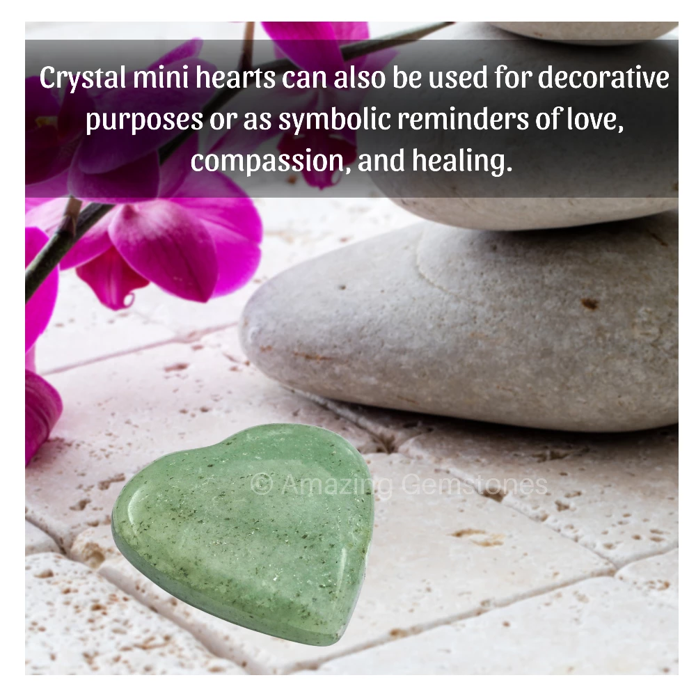Light Green Aventurine Heart (Pack of 2)