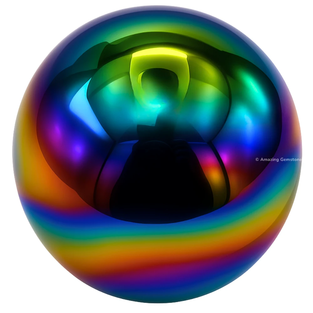 Titanium Aura Quartz Sphere (1 Inch)