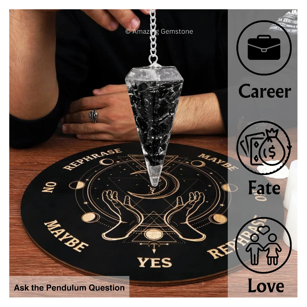 Black Obsidian Orgone Pendulum
