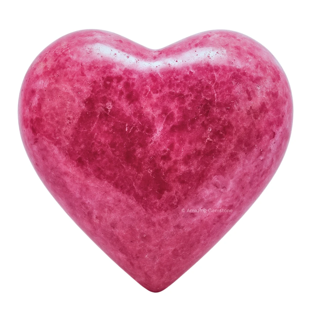 Pink Rhodonite Heart