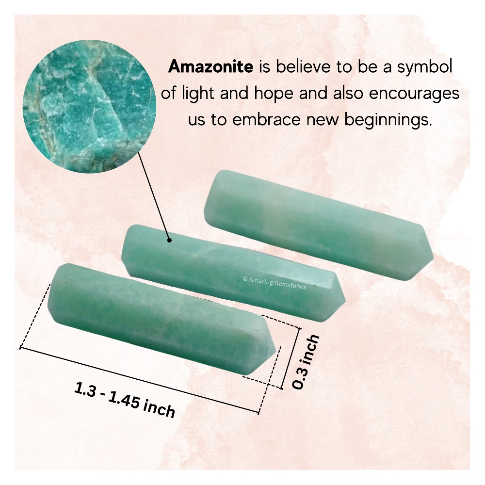 Amazonite Pencil Points (Set of 3)