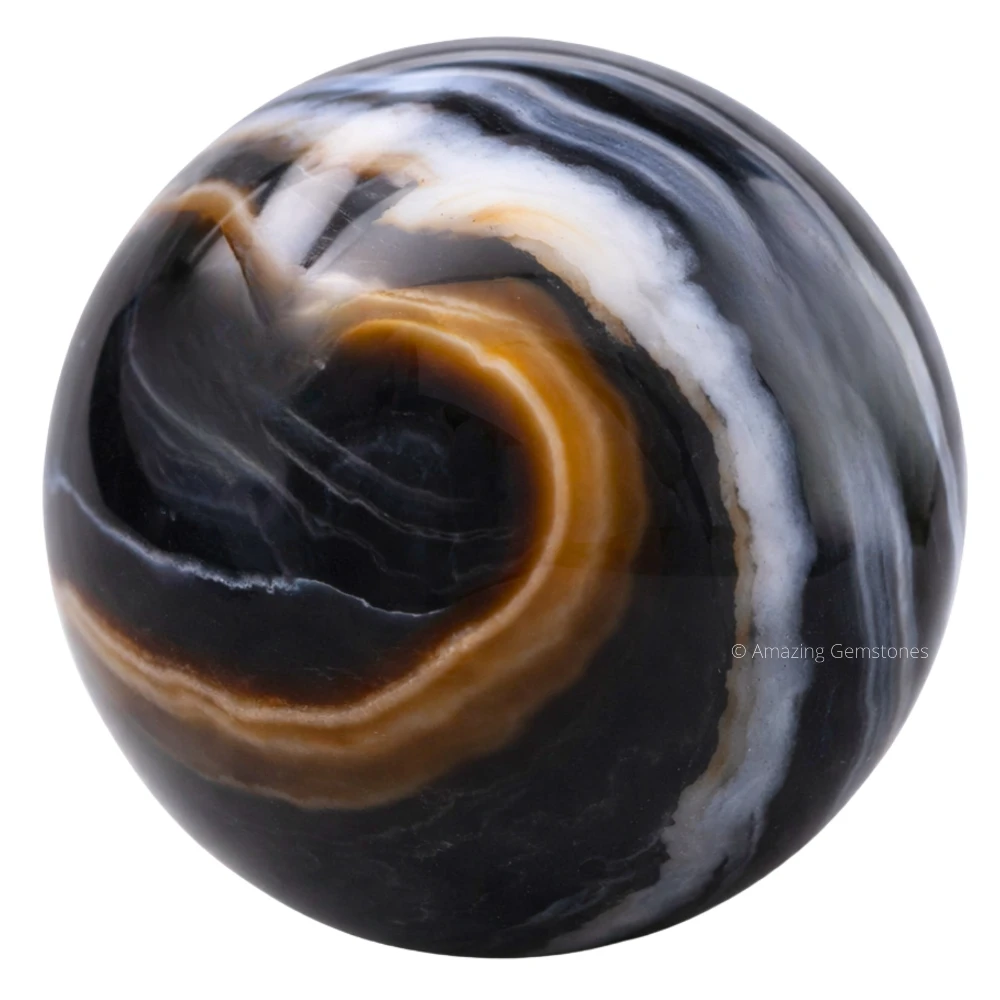 Black Onyx Sphere (1.5 Inch)