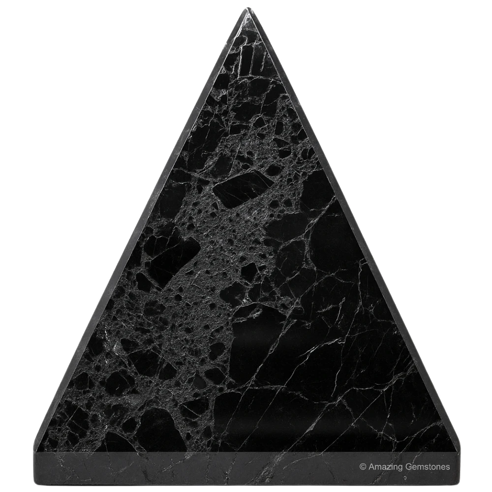 Natural Black Tourmaline Pyramid
