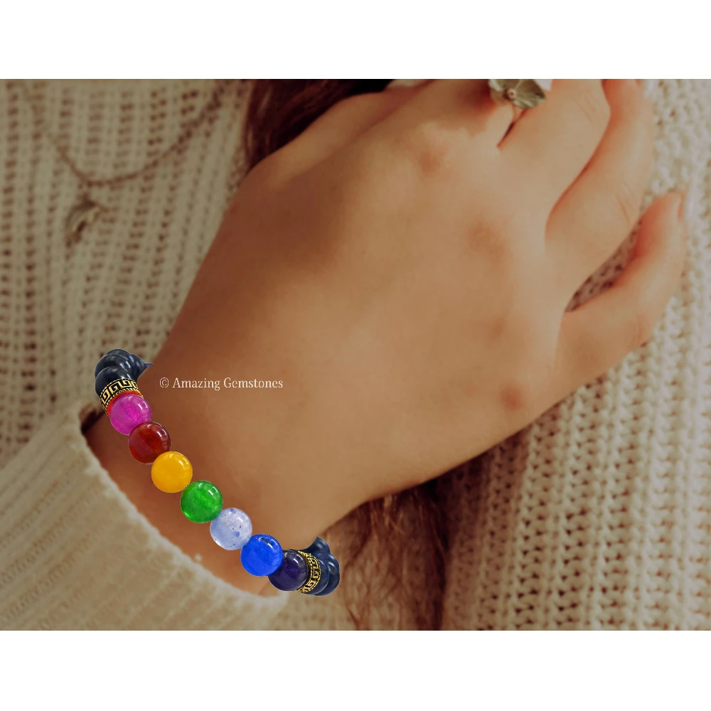 Sodalite Chakra Bracelet (Strechable)