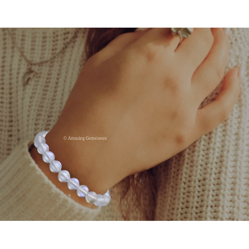 White Rainbow Mermaid Bracelet (Strechable)