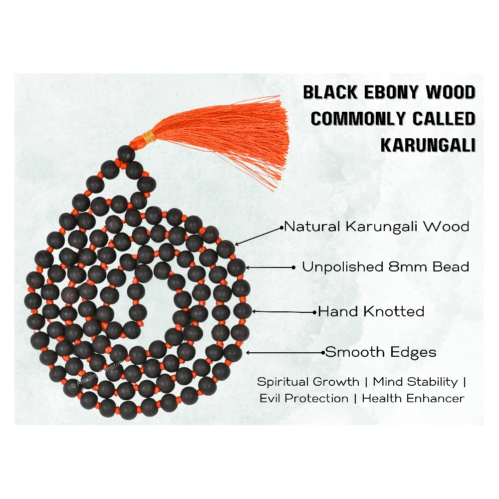 Karungali Mala (Hand Knotted)