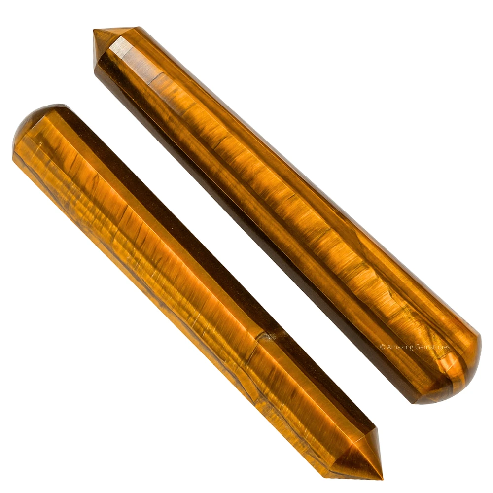 Tiger Eye Wand (Faceted)