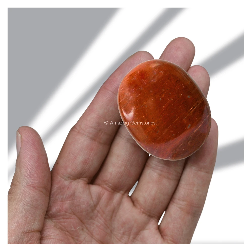 Red Jasper Palm Stone