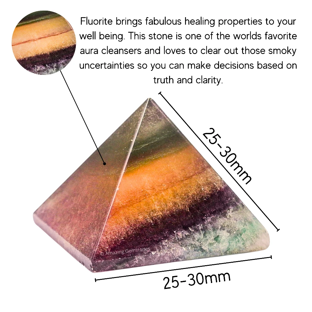 Fluorite Pyramid (1 Inch)