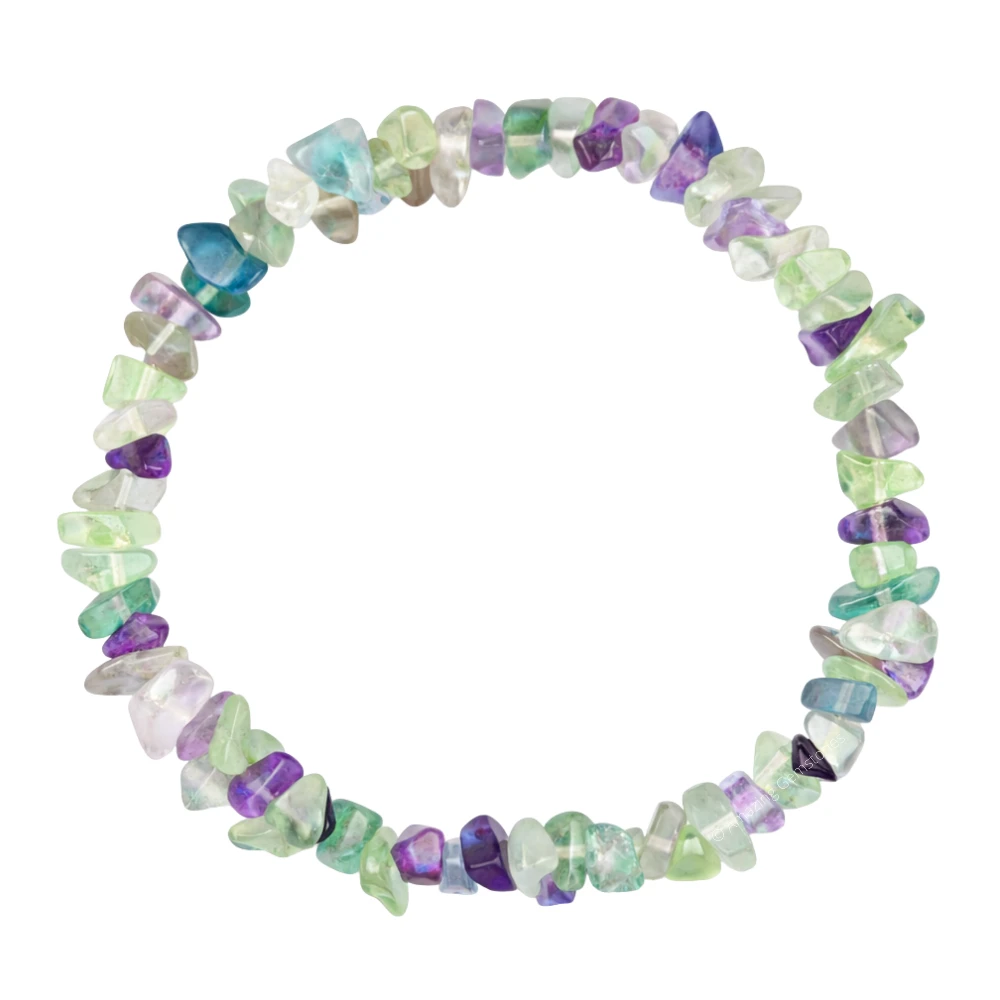 Multi Fluorite Chips Bracelet