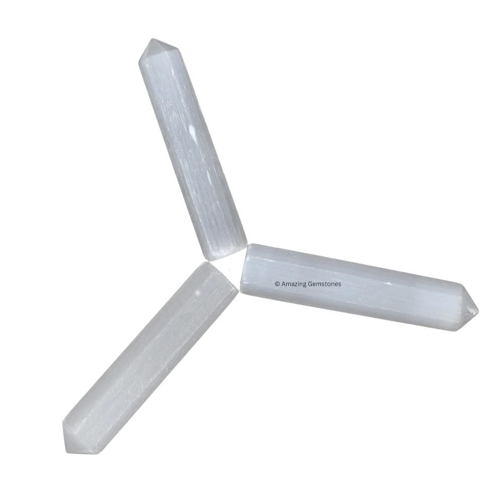 Selenite Pencil Points (Set of 50)