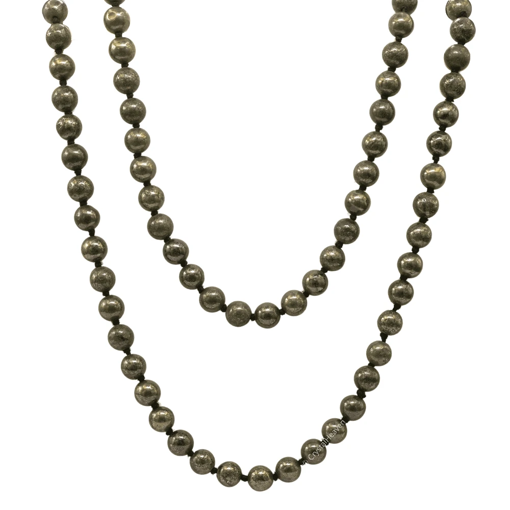 Pyrite Mala (Knotted)