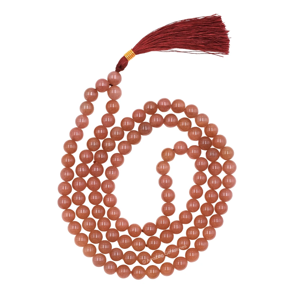 Strawberry Quartz Mala (Without Knot)