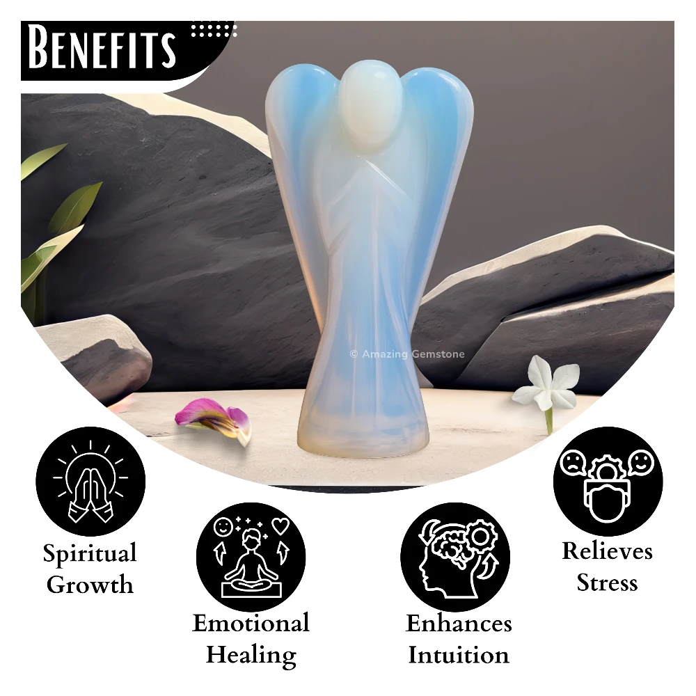Opalite Angel Figurine (2 Inch)