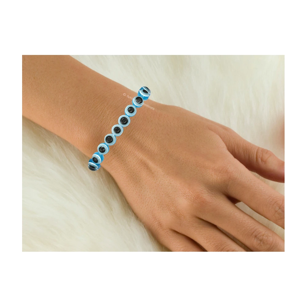 Sky Blue Evil Eye Bracelet