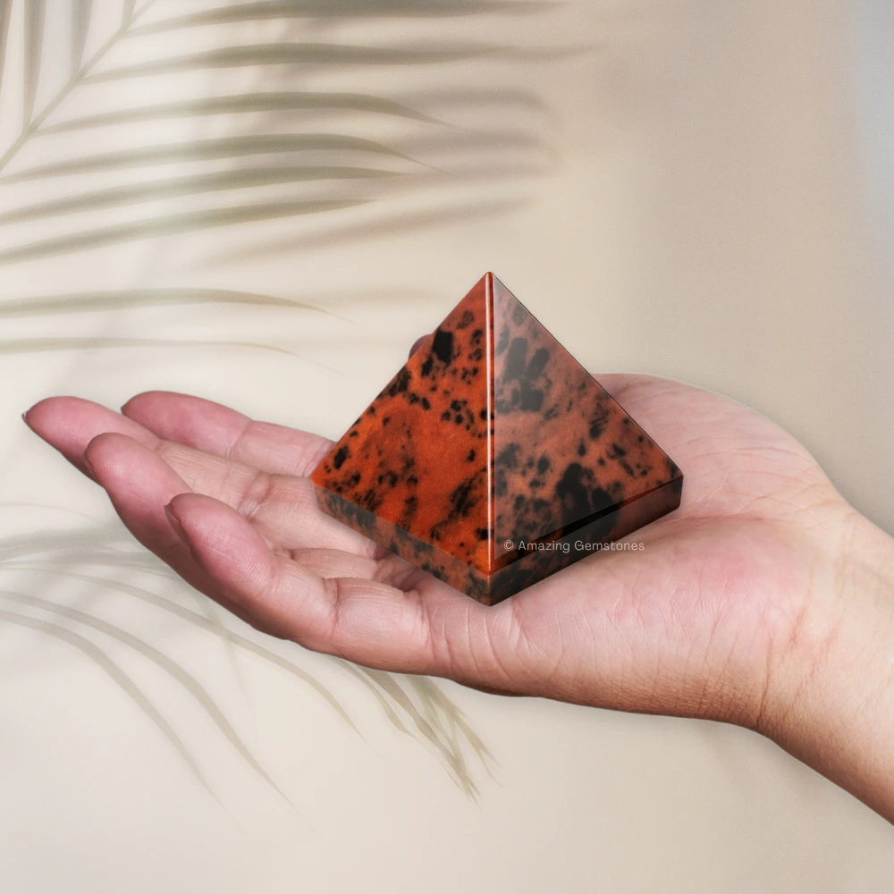 Mahogany Obsidian Pyramid (2 Inch)