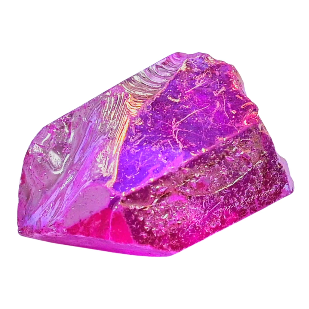 Rose Aura Quartz Raw Crystal Points (5 Pieces)