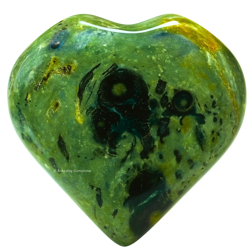 Kambaba Jasper Heart (Pack of 2)