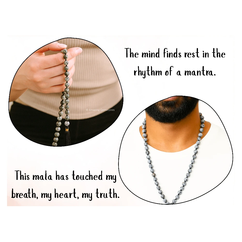 Yooperlite Mala (Hand Knotted)
