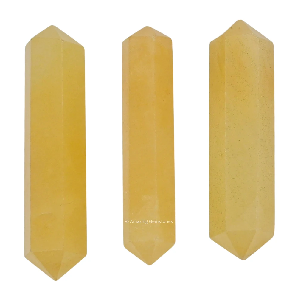 Yellow Aventurine Pencil Points (Double Terminated) (Set of 10)