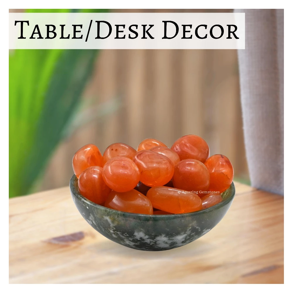 Tumbled Carnelian Crystals Stones (1000+ Carats)