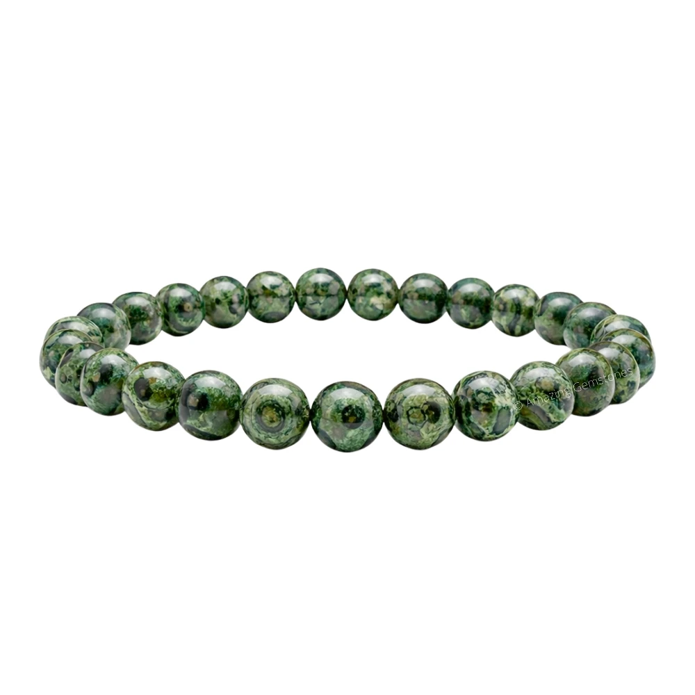 Kambaba Jasper Bracelet (Strechable)
