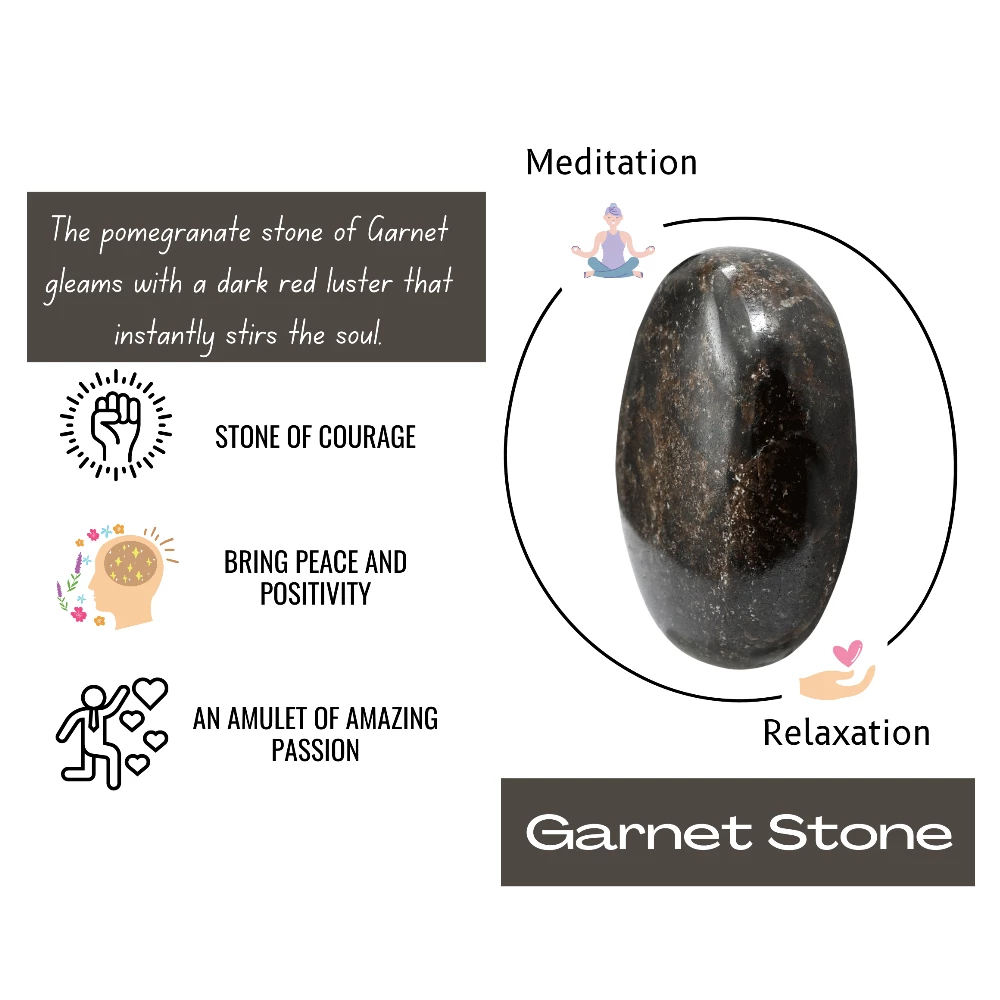Garnet Palm Stone