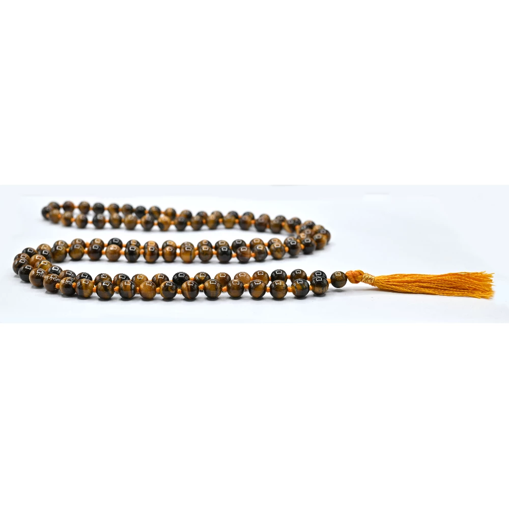 Tiger Eye Japa Mala (Hand Knotted)