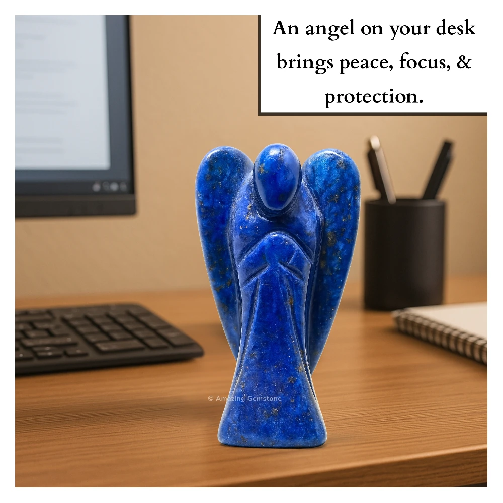 Lapis Lazuli Angel Figurine (2 Inch)