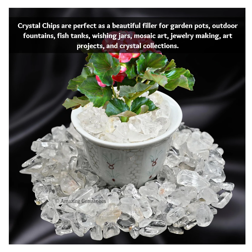 Clear Quartz Chips (1LB) (Regular Grade)