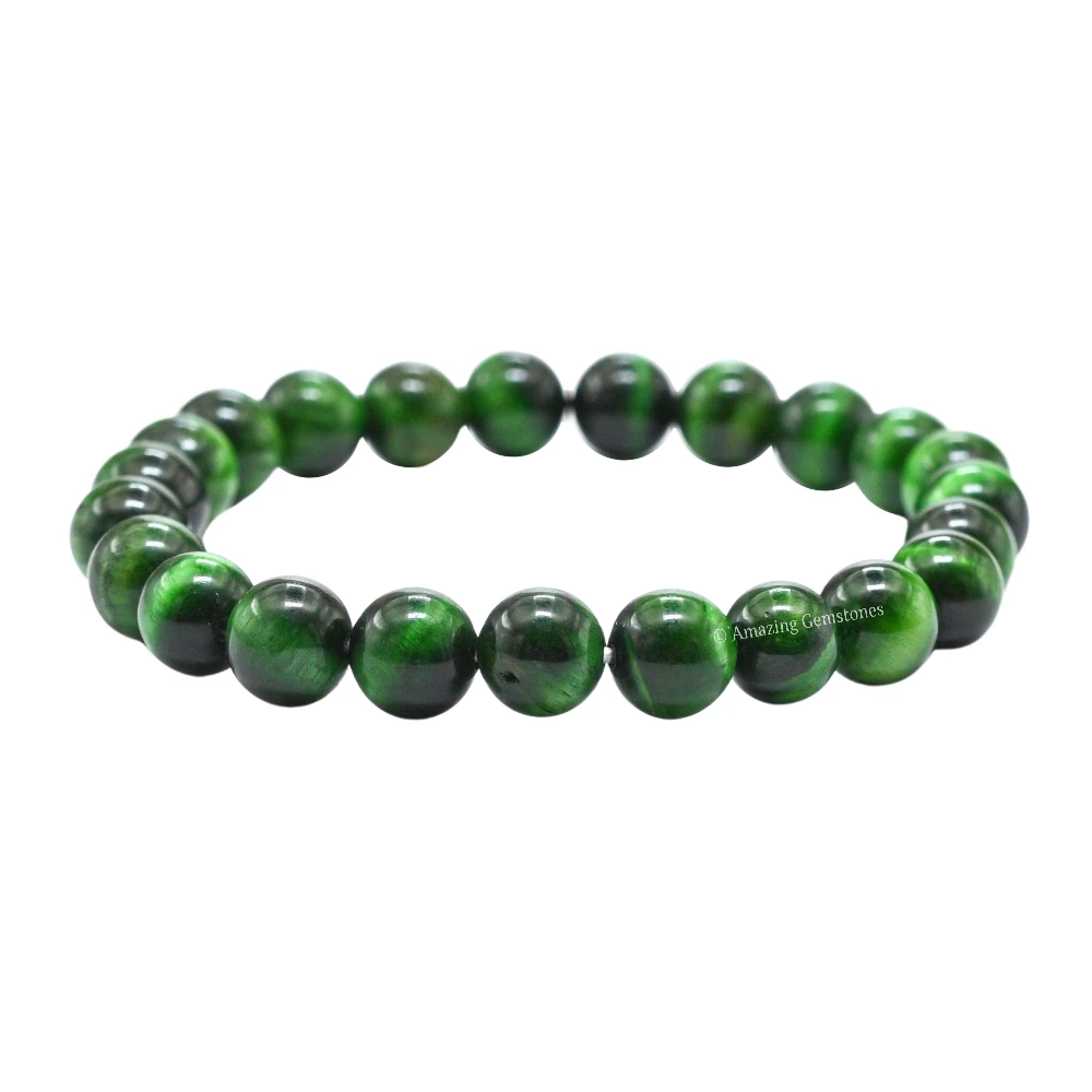 Green Tiger Eye Bracelet (Strechable)