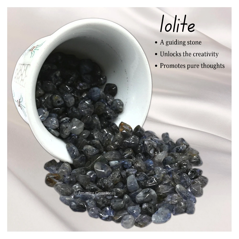 Iolite Chips - Pre Drilled