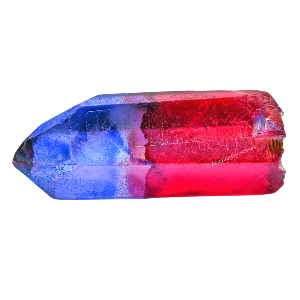 Ruby Tanzine Aura Quartz Crystal Points (5 Pieces)